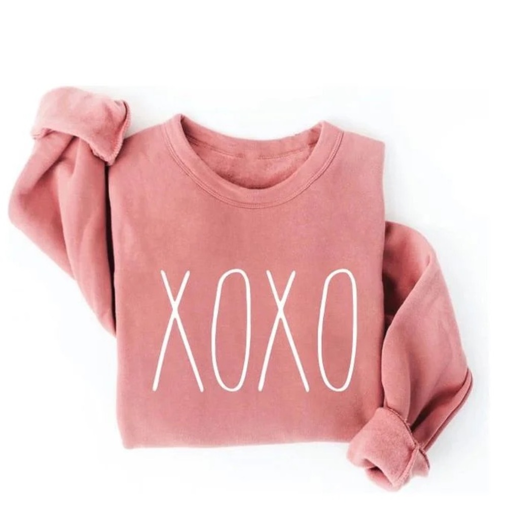NWT Mauve Dusty Rose Pink XOXO Cozy Sweatshirt | Sunday Sparks Clothing Co. S XL